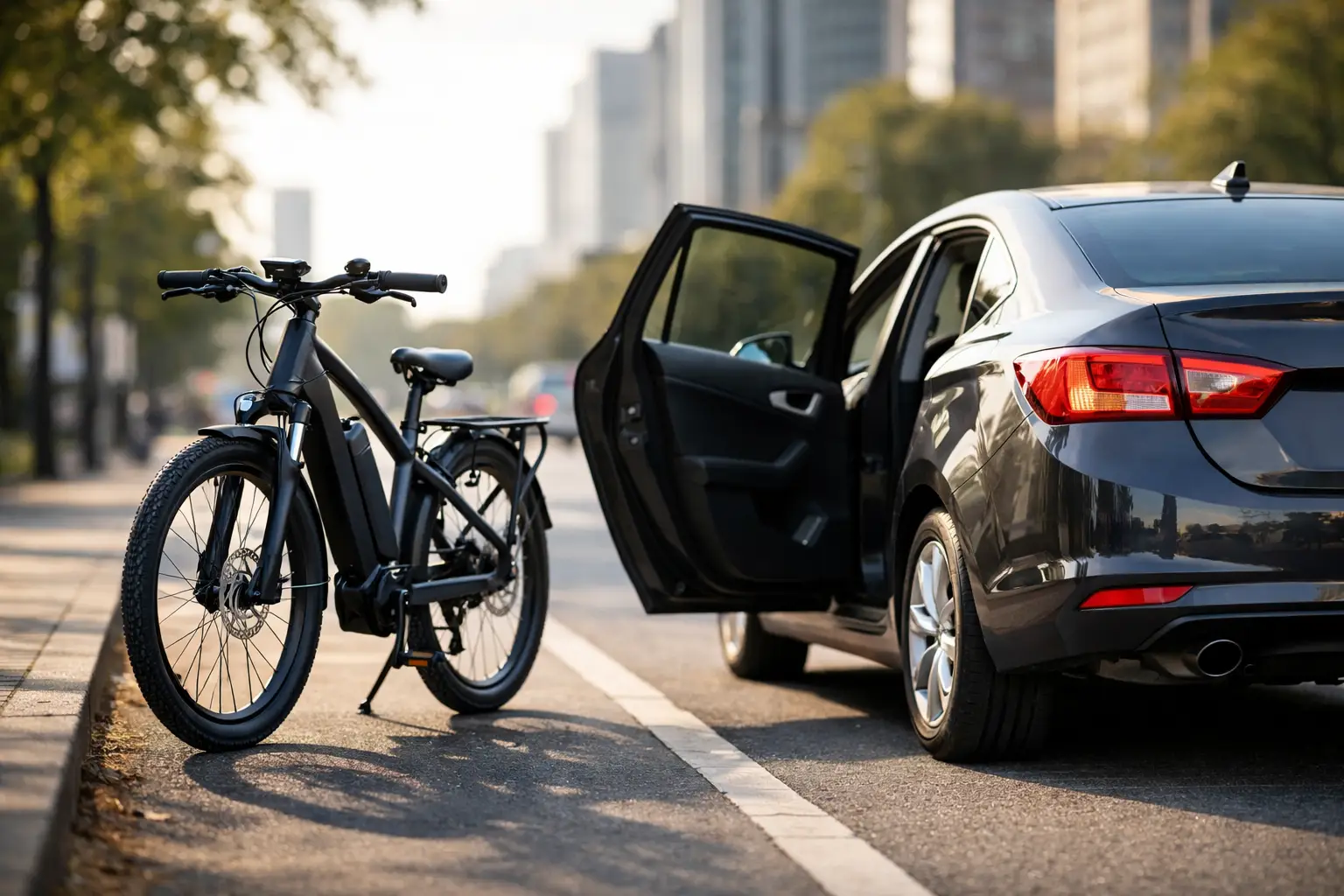 Bicicleta elétrica versus carro aplicativo