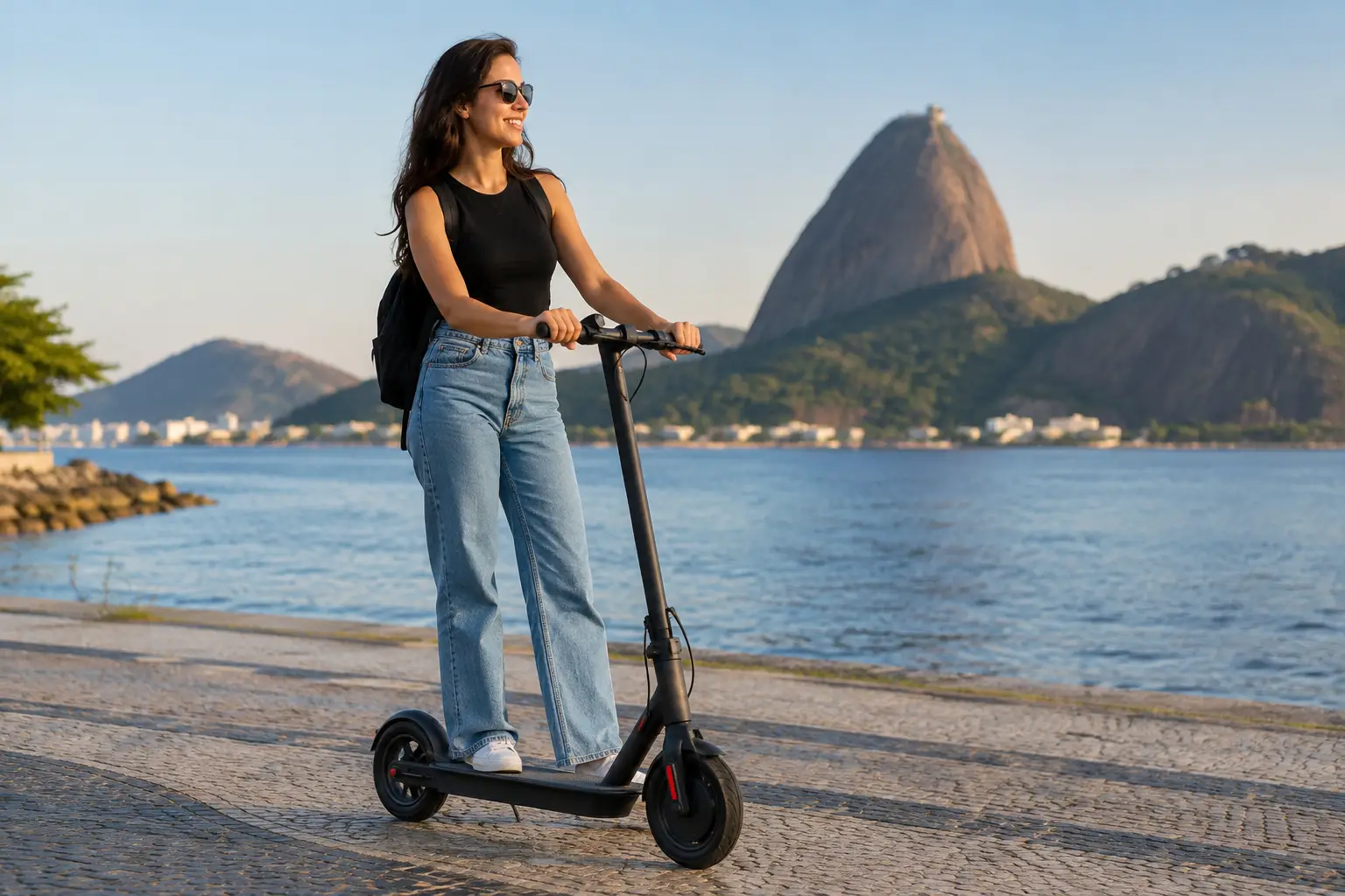 Review de scooter elétrica compacta no Rio